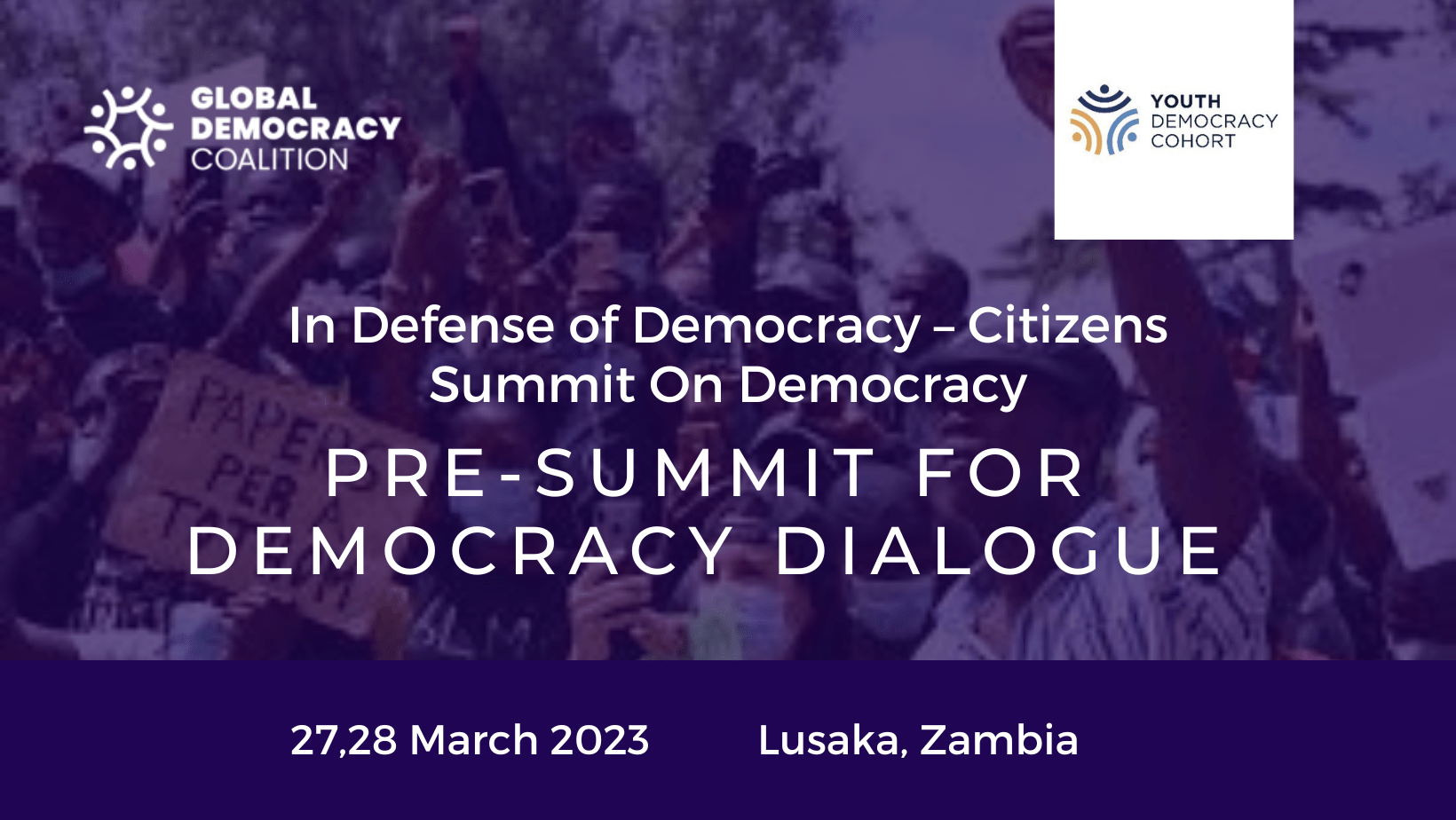 PreSummit for Democracy Dialogue In Defense of Democracy Citizens
